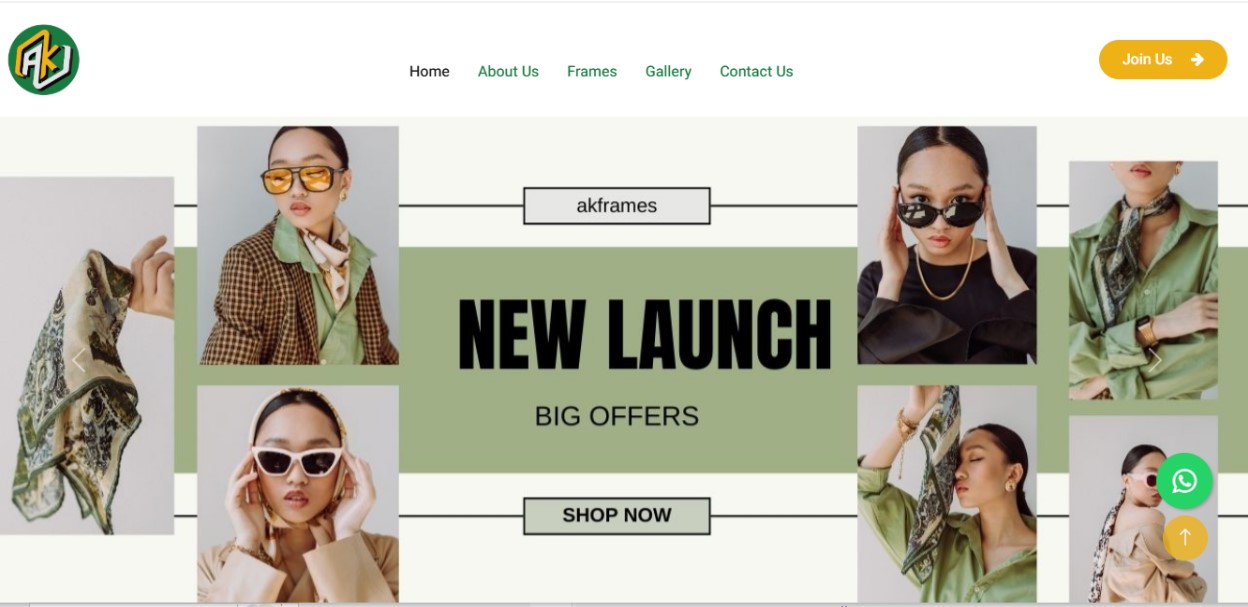 Website for AK Frames